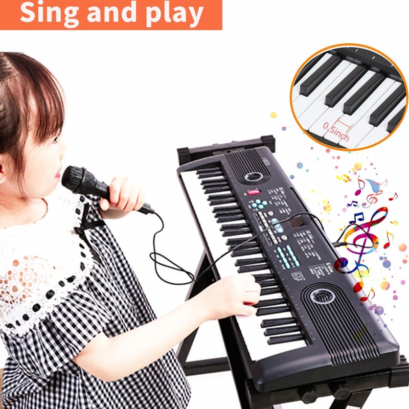 Semart Keyboard Piano 61 Key Music Electric Piano For Kids Beginner W/Dual Speaker Microphone Portable Digital Piano Birthday Christmas Gifts - Image 4
